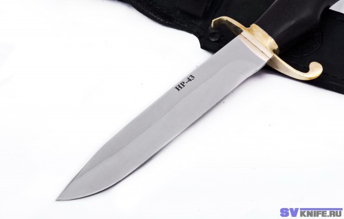 нож разведчика «НР-43» сталь кованая 95х18 - рукоять черный граб
